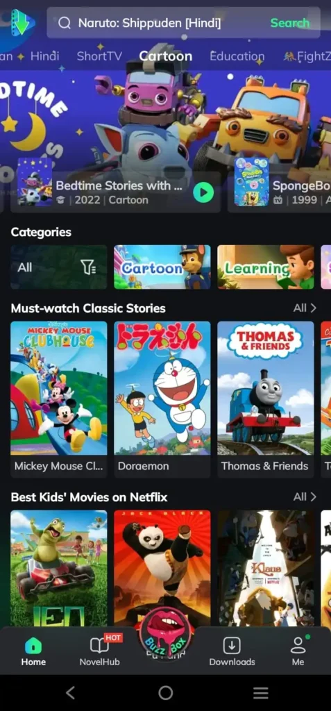 Moviebox 2 MovieBox Cartoon Series Page