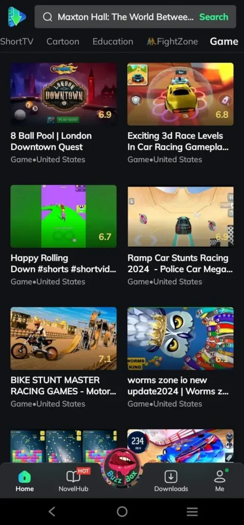 Moviebox 6 MovieBox Games Streaming Tab