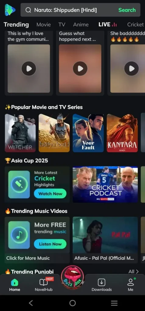 Moviebox 7 MovieBox Main Home Screen