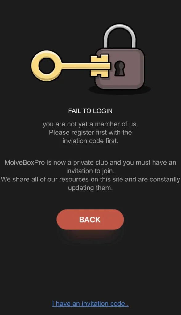 Moviebox Code 1 moviebox pro invitation code interface
